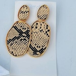Snakeprint STATEMENT Earrings